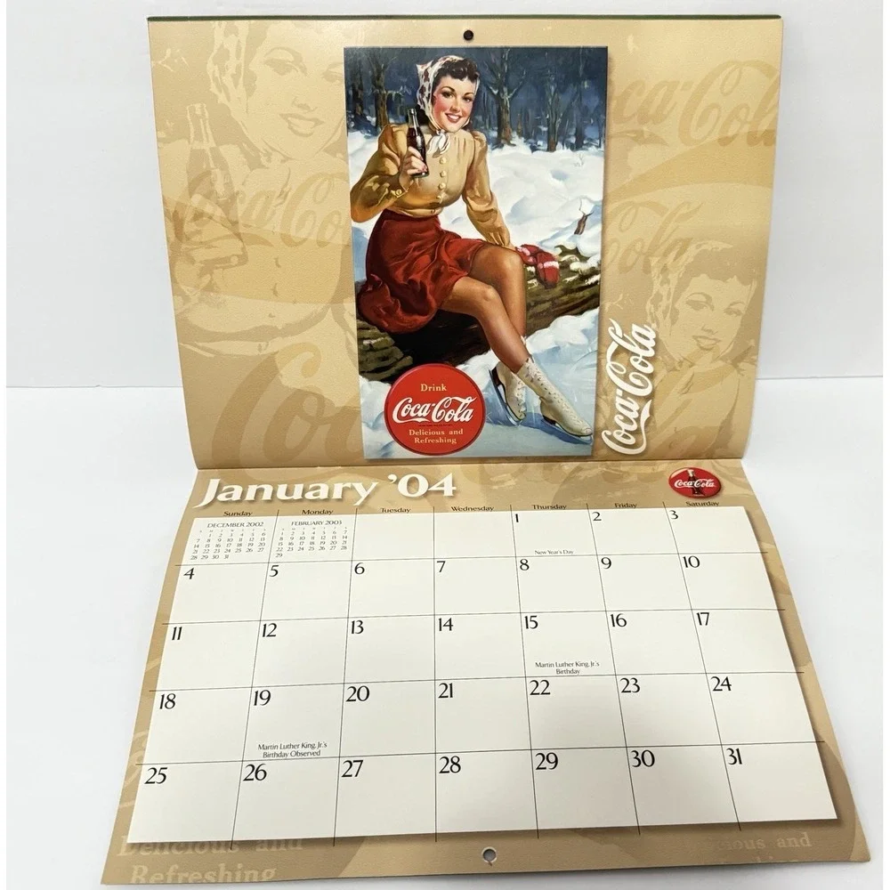 Coca Cola 2003 Calendar Vintage Ads‎ - Drink Coca-Cola Delicious And Refreshing